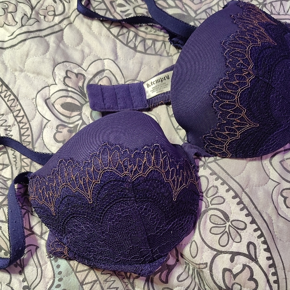 Purple Lace Bra